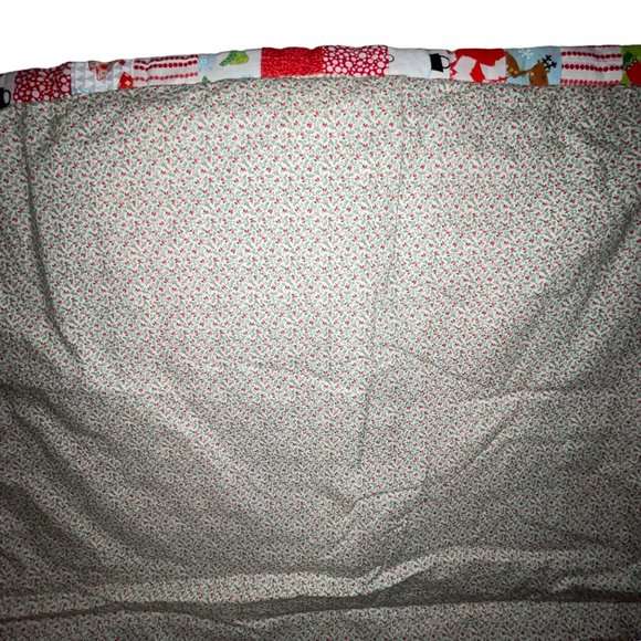 Handmade Hand Crafted Christmas Holiday Lap Quilt Granny Square Colorful 38 X 36 - Picture 11 of 11